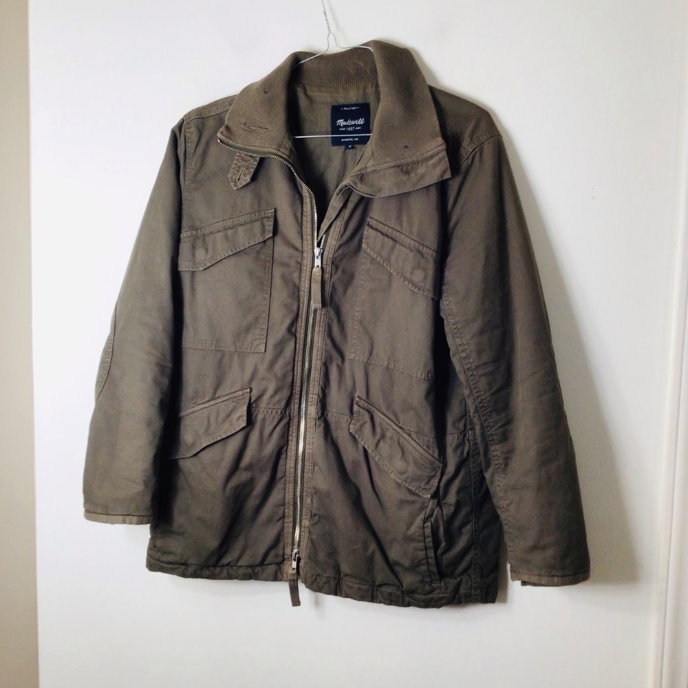 MADEWELL barn jacket medium women military utility jacket relaxed insulated